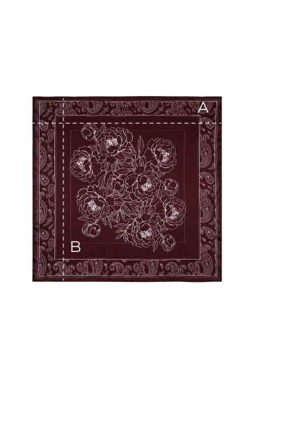 Apaszka Silky Wind Burgundy - Image 9