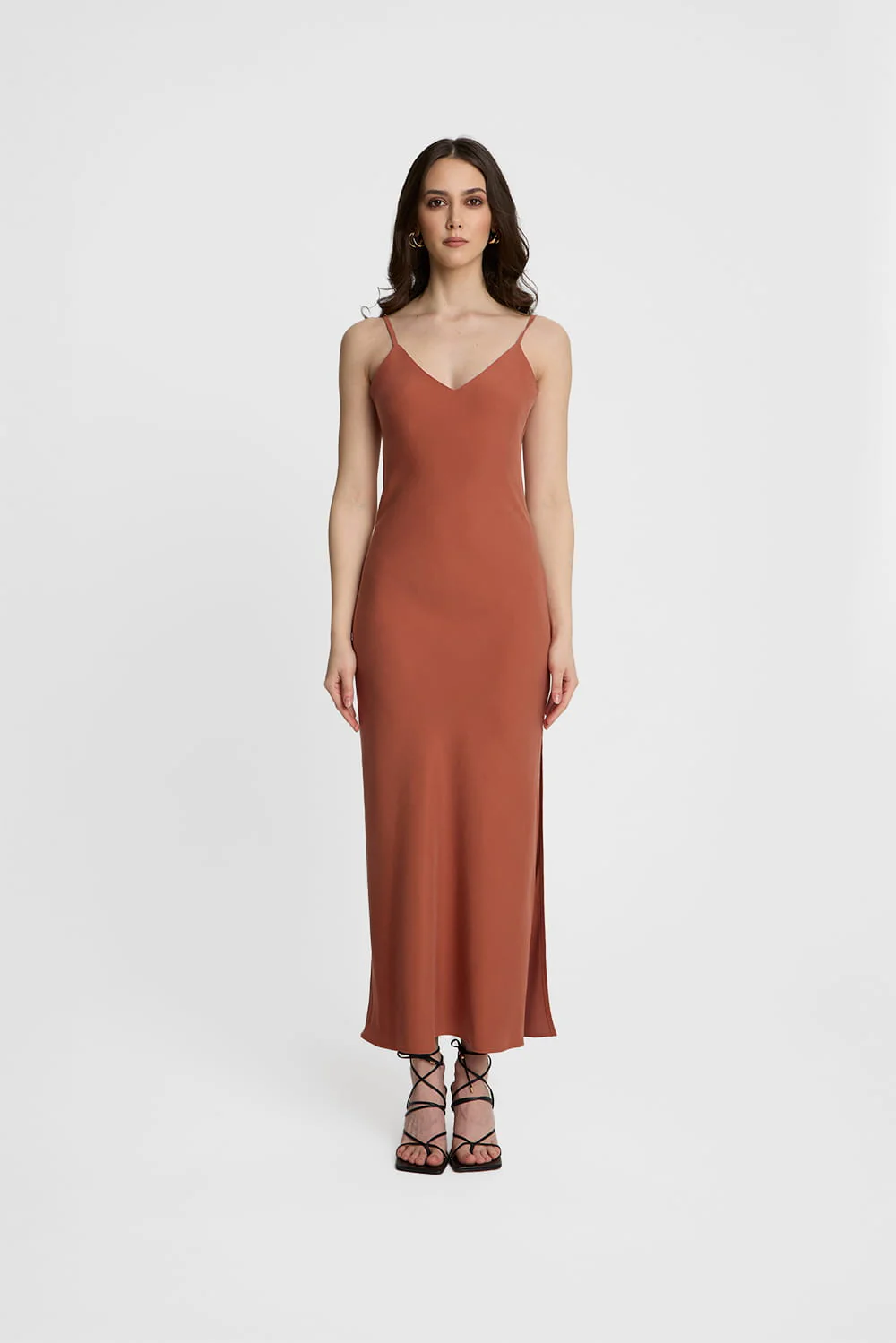 Sukienka Miss Simply Red Brown