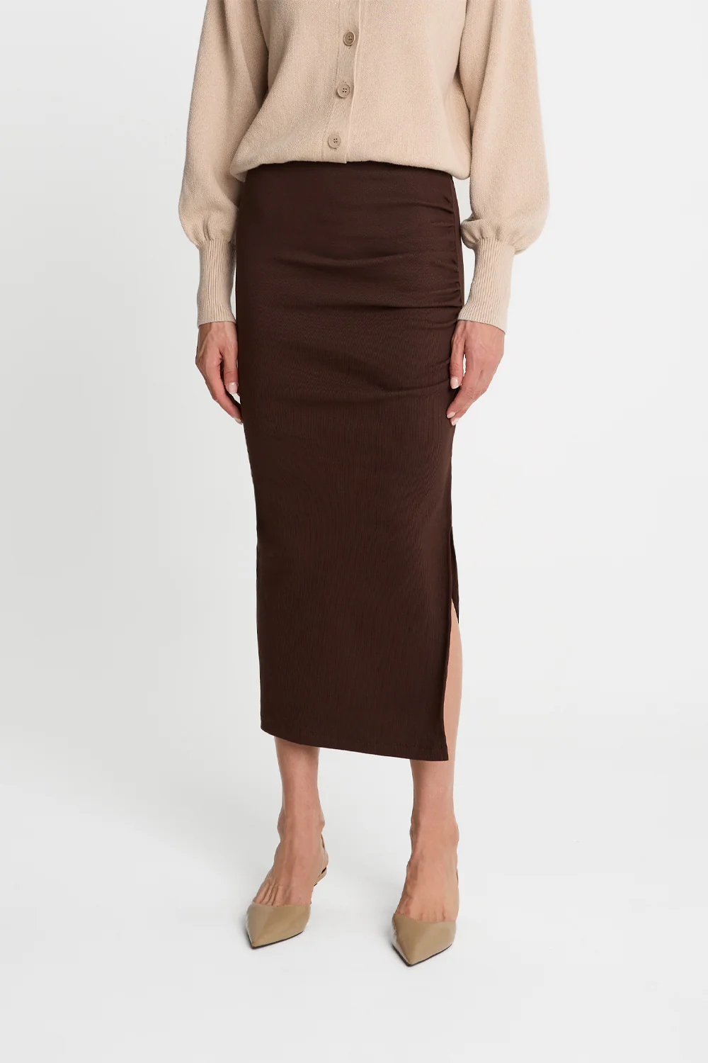 Spódnica Miss Shapely Chocolate - Image 3