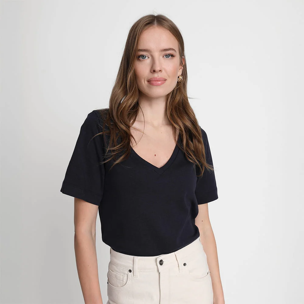 T-shirt Miss Relaxed Navy - Image 7