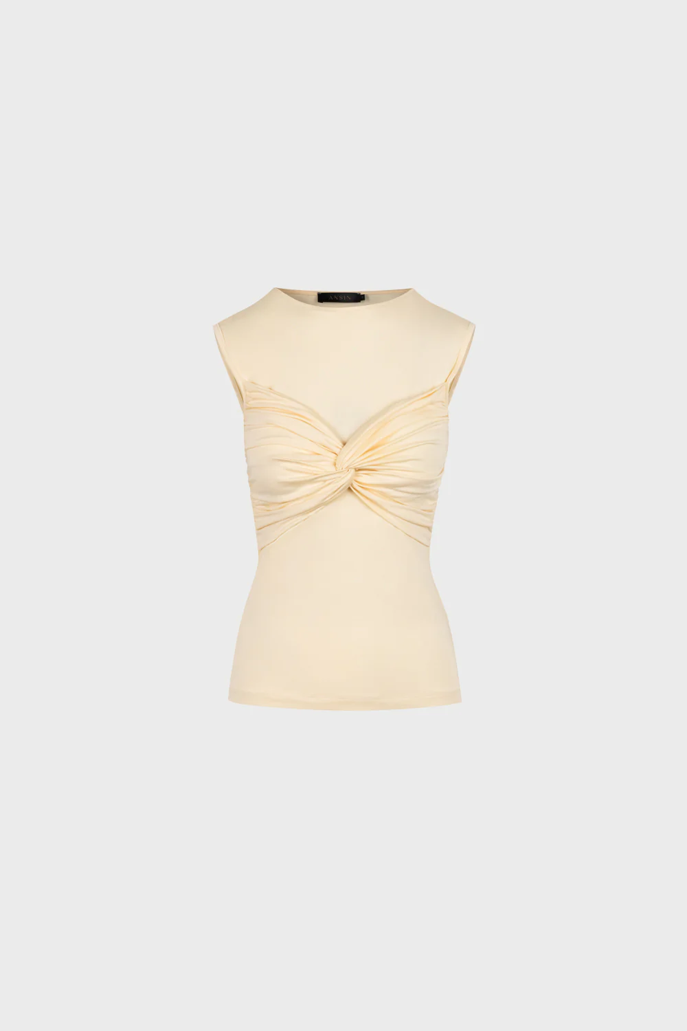 Top Miss Draped Butter Yellow - Image 2