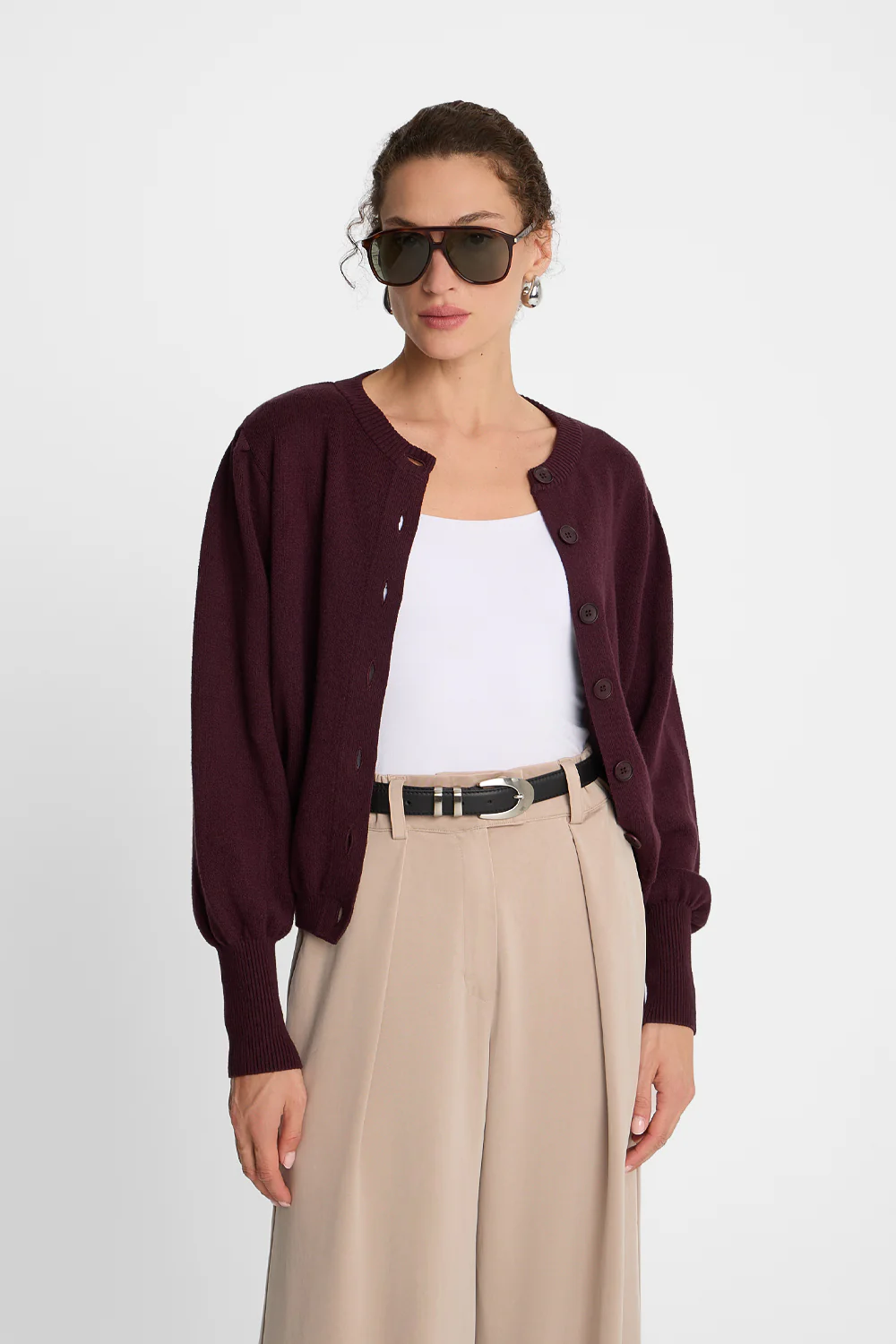 Kardigan Miss Chic Plum - Image 3