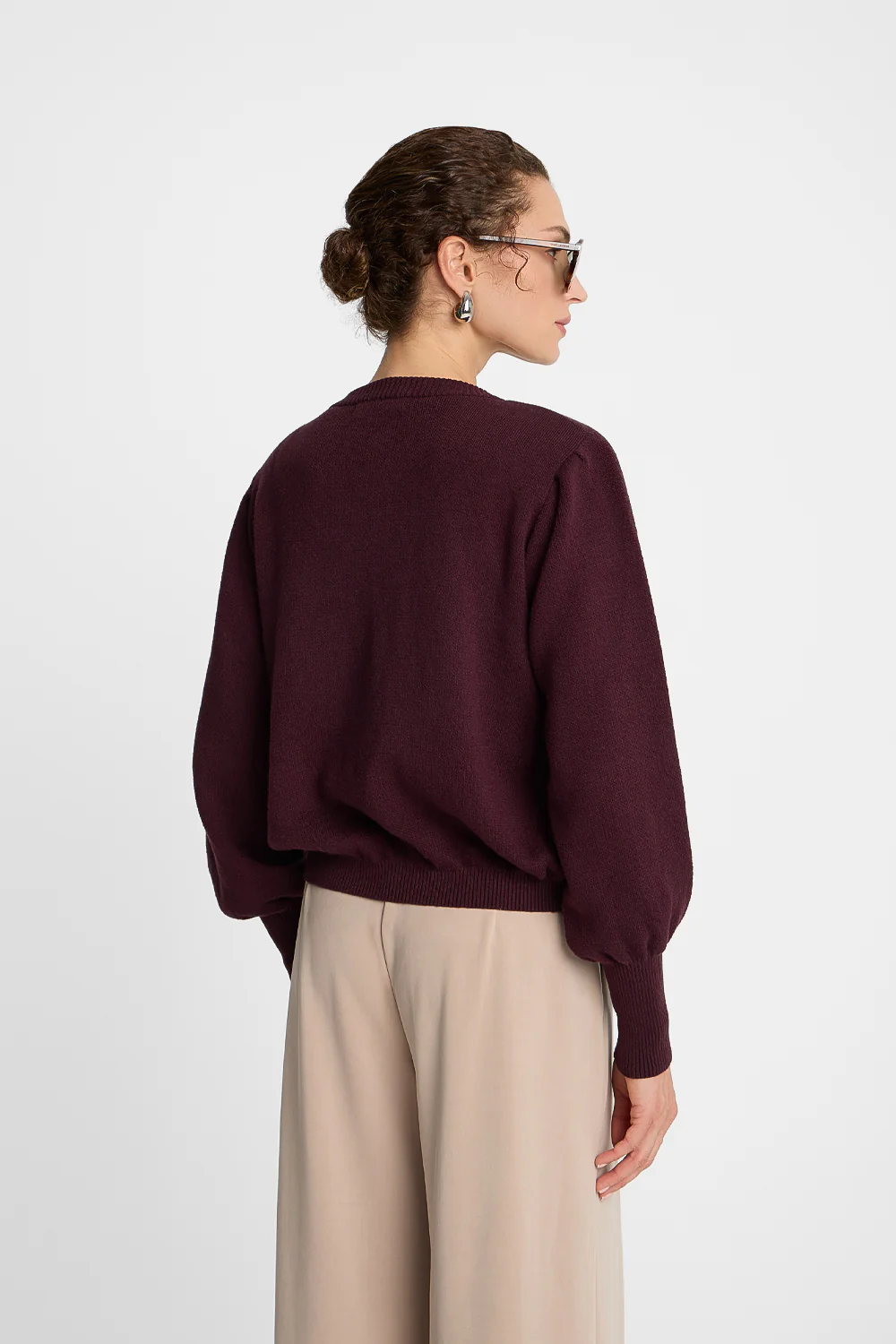 Kardigan Miss Chic Plum - Image 7