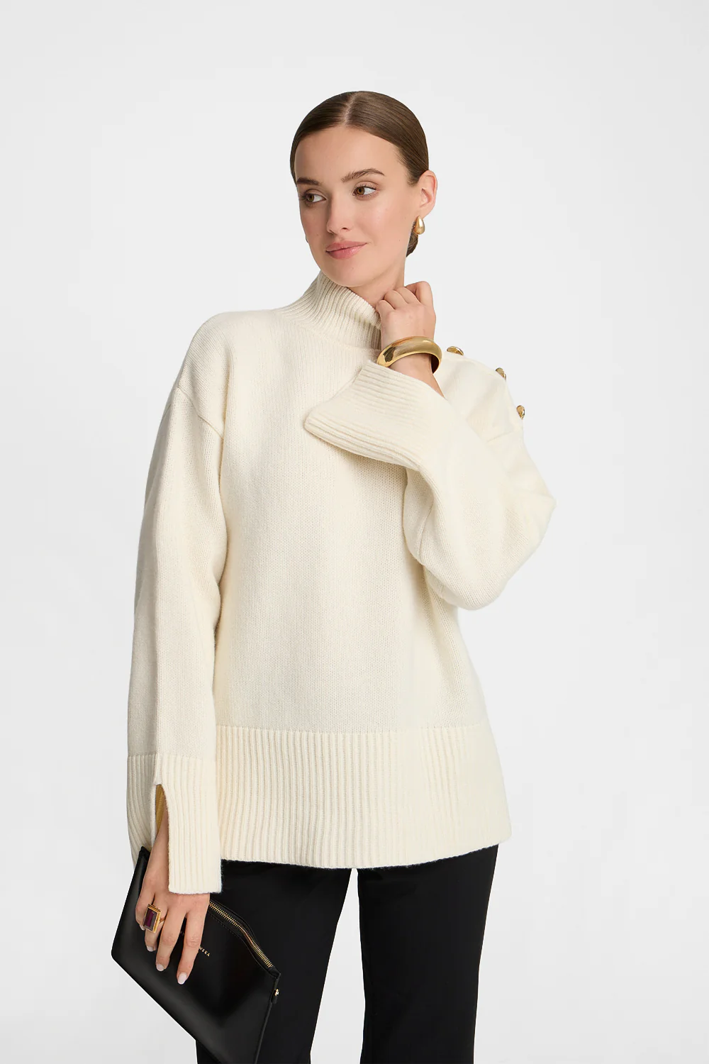 Golf Miss Buttoned Off White - Image 3